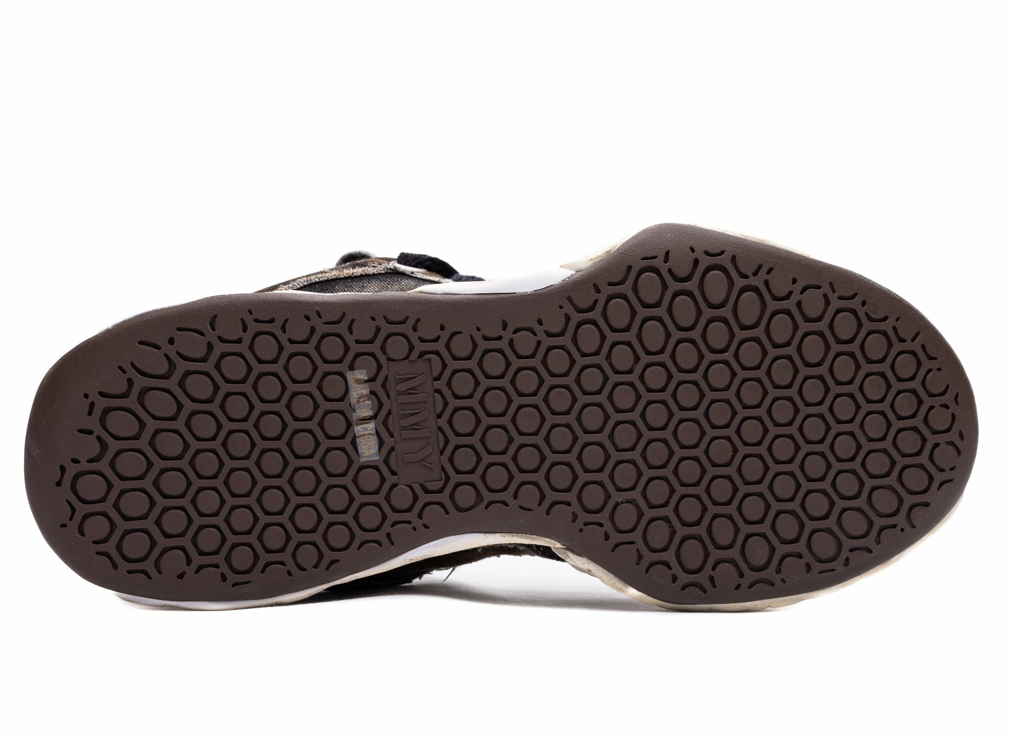 Maison Mihara Yasuhiro Denim Herbie Puffer in Black Chunky Derby Shoes