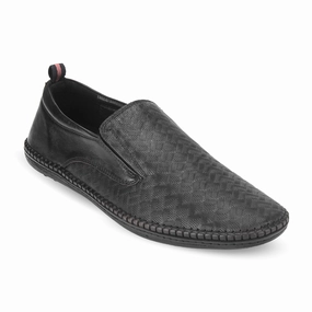 Slip Ons Canvas Slip On Sneakers Platform Slip On Jim Men's Textured leather casual Moccasin