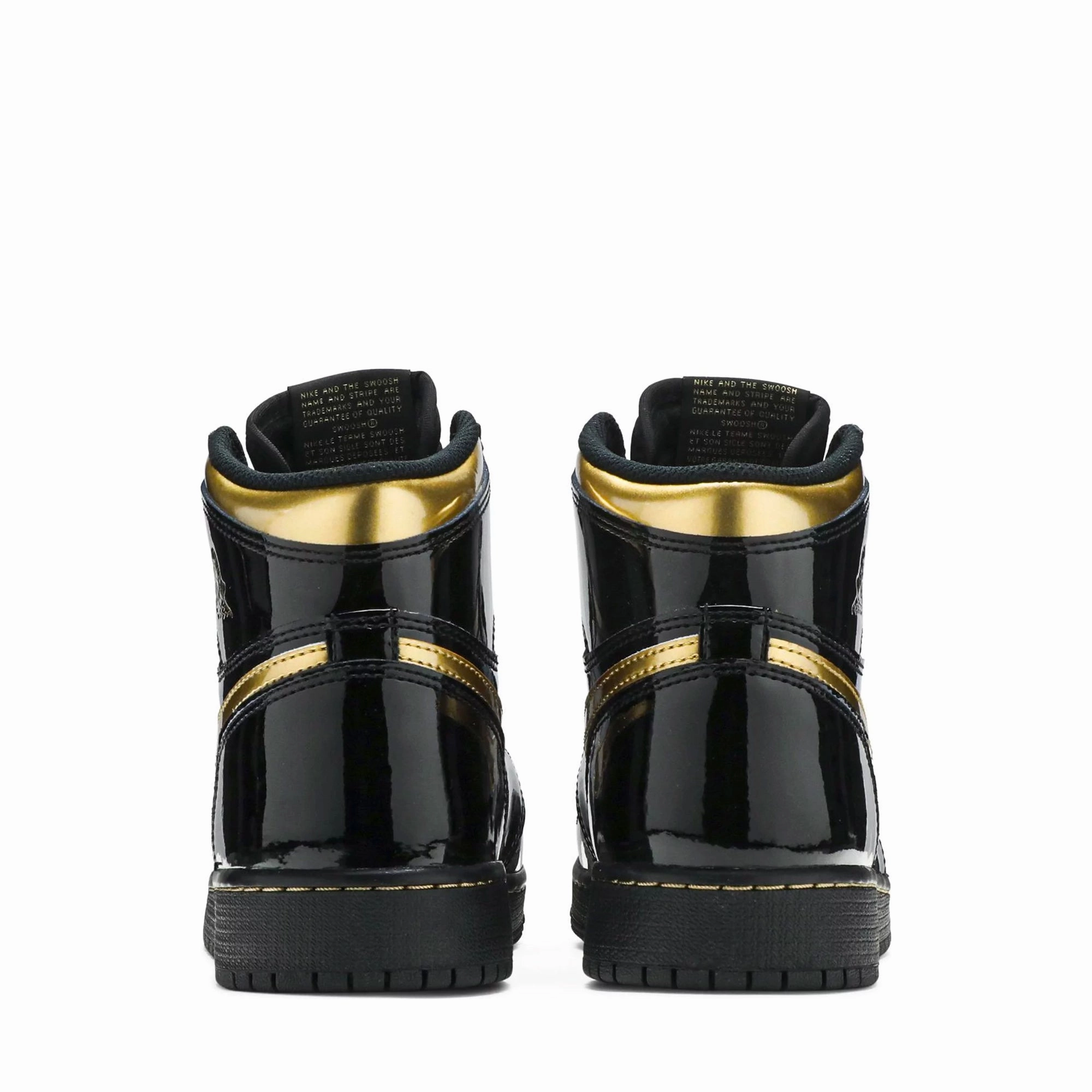 Nude Closed Toe High Heels Jordan 1 Retro High Black Metallic Gold 2020 (GS)