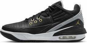 Jordan Max Aura 5 Men's Shoes (DZ4353-017, Black/White/Wolf Grey/Metallic Gold) Michigan Nike Shoes