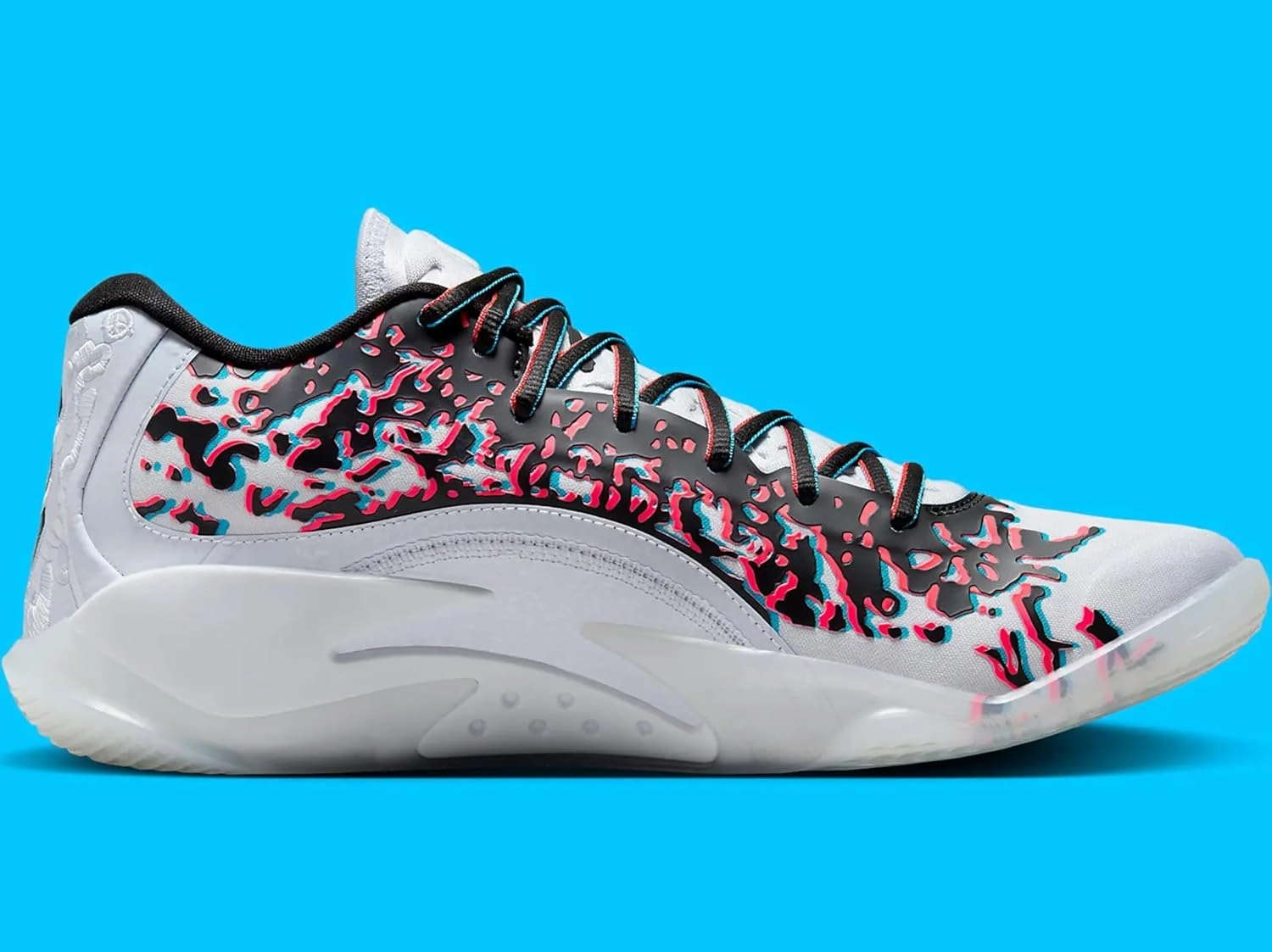 Nike Magical Shoes Jordan Zion 3 Men's Shoes (DR0675-106, White/University RED/Cement Grey)