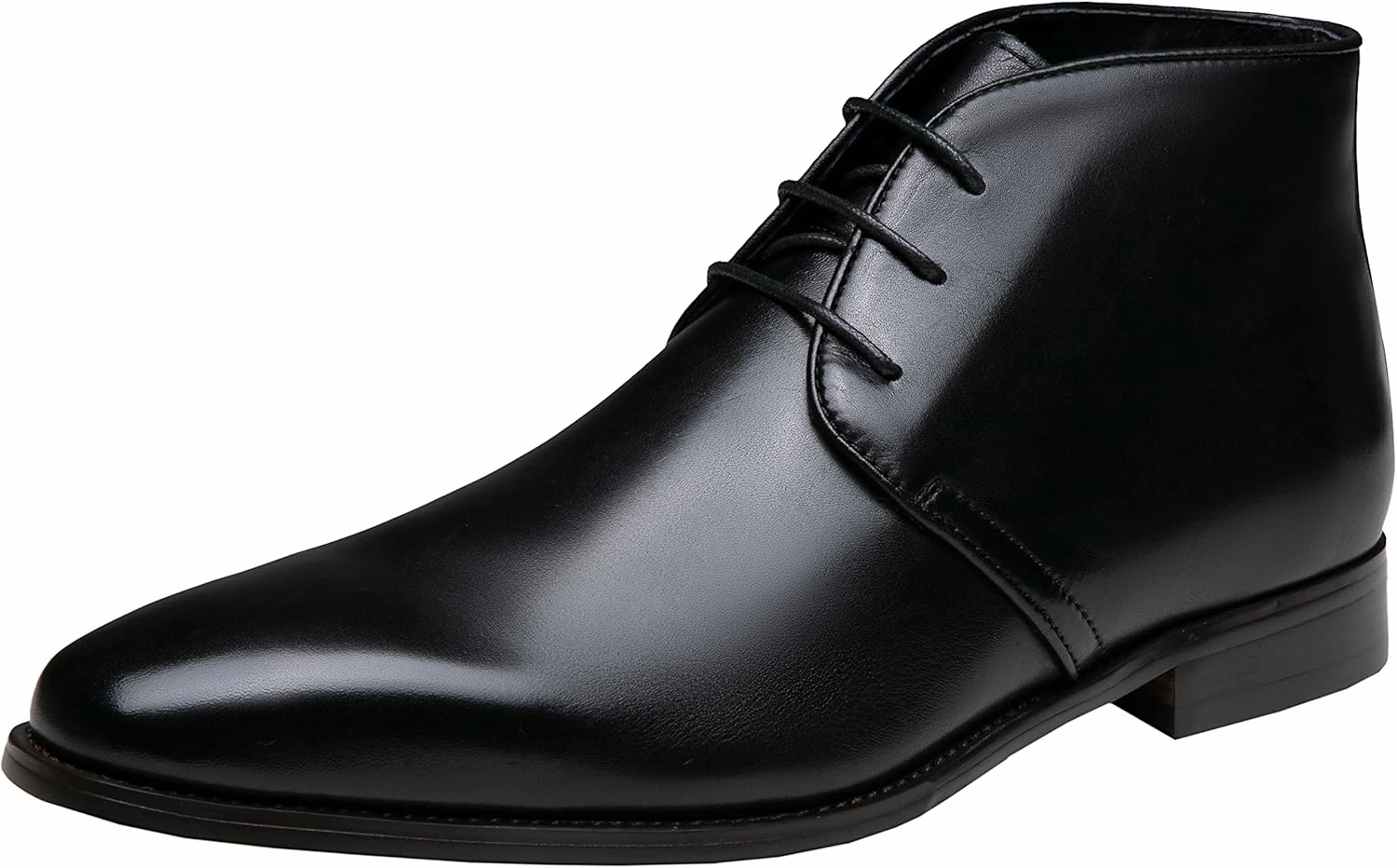 Jousen Leather Boots for Men Dress Classic Mens Boots Polish Retro Ankle Chukka Boots Mens Dr Boots Near Me