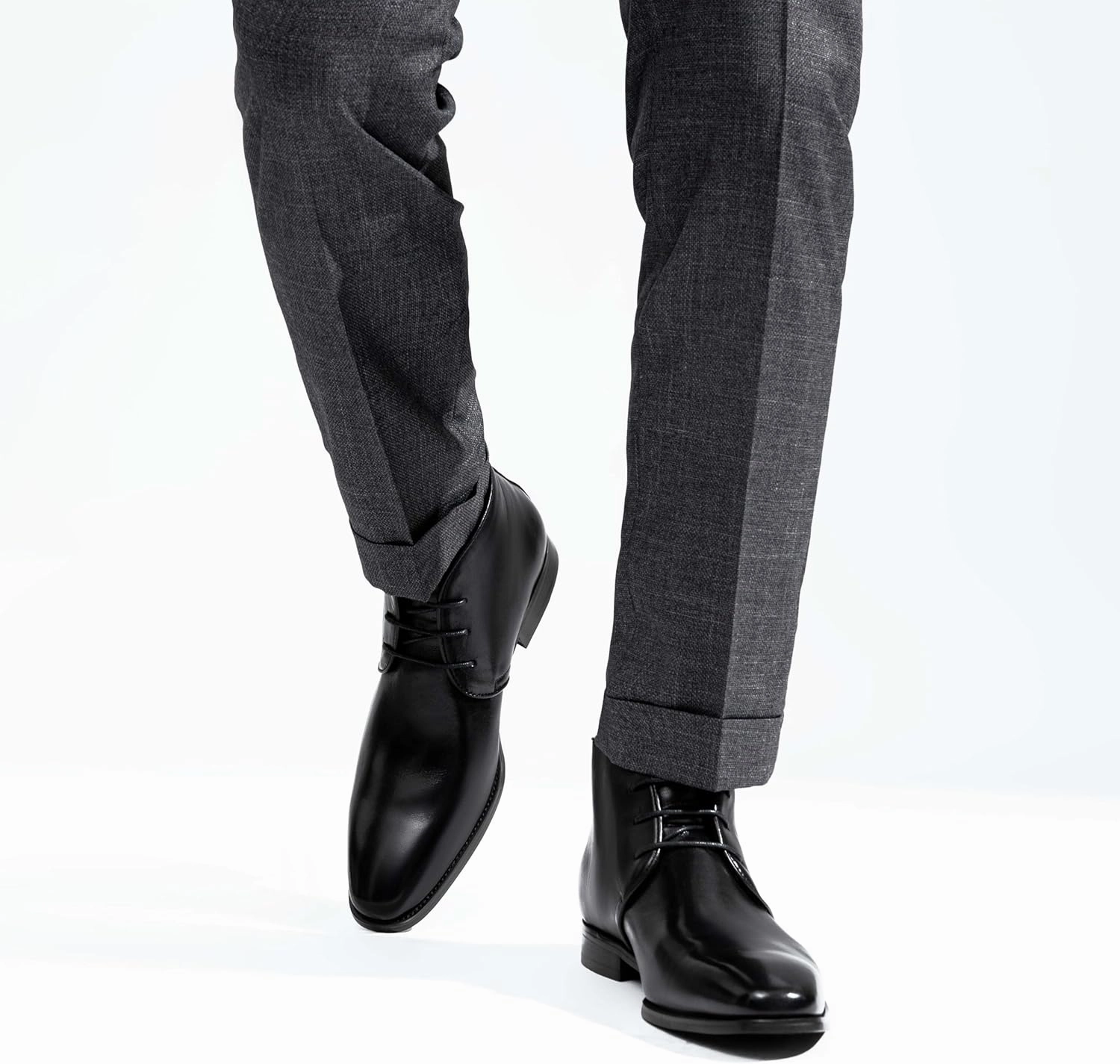 Ranchero Boots Jousen Leather Boots for Men Dress Classic Mens Boots Polish Retro Ankle Chukka Boots Mens