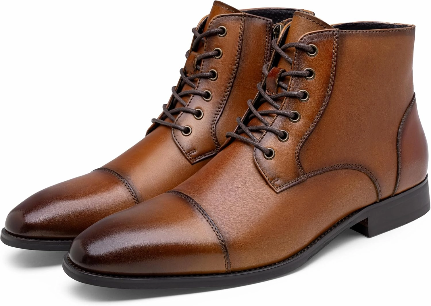 Good Waterproof Boots Jousen Mens Boots Leather Dress Boots for Mens Cap-Toe Fashion Boots for Men