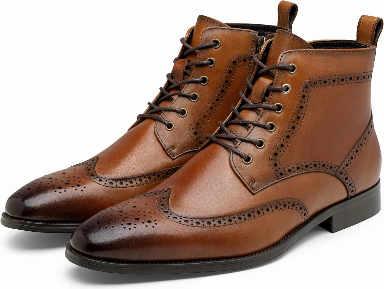 Insulated Hiking Boots Jousen Mens Boots Leather Dress Boots for Mens Cap-Toe Fashion Boots for Men