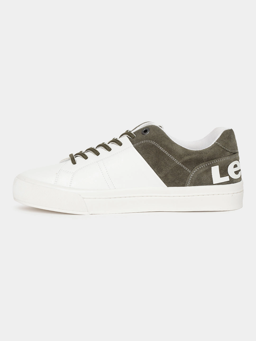 Cheap Skate Sneakers Men's White And Green Colorblock Shoes