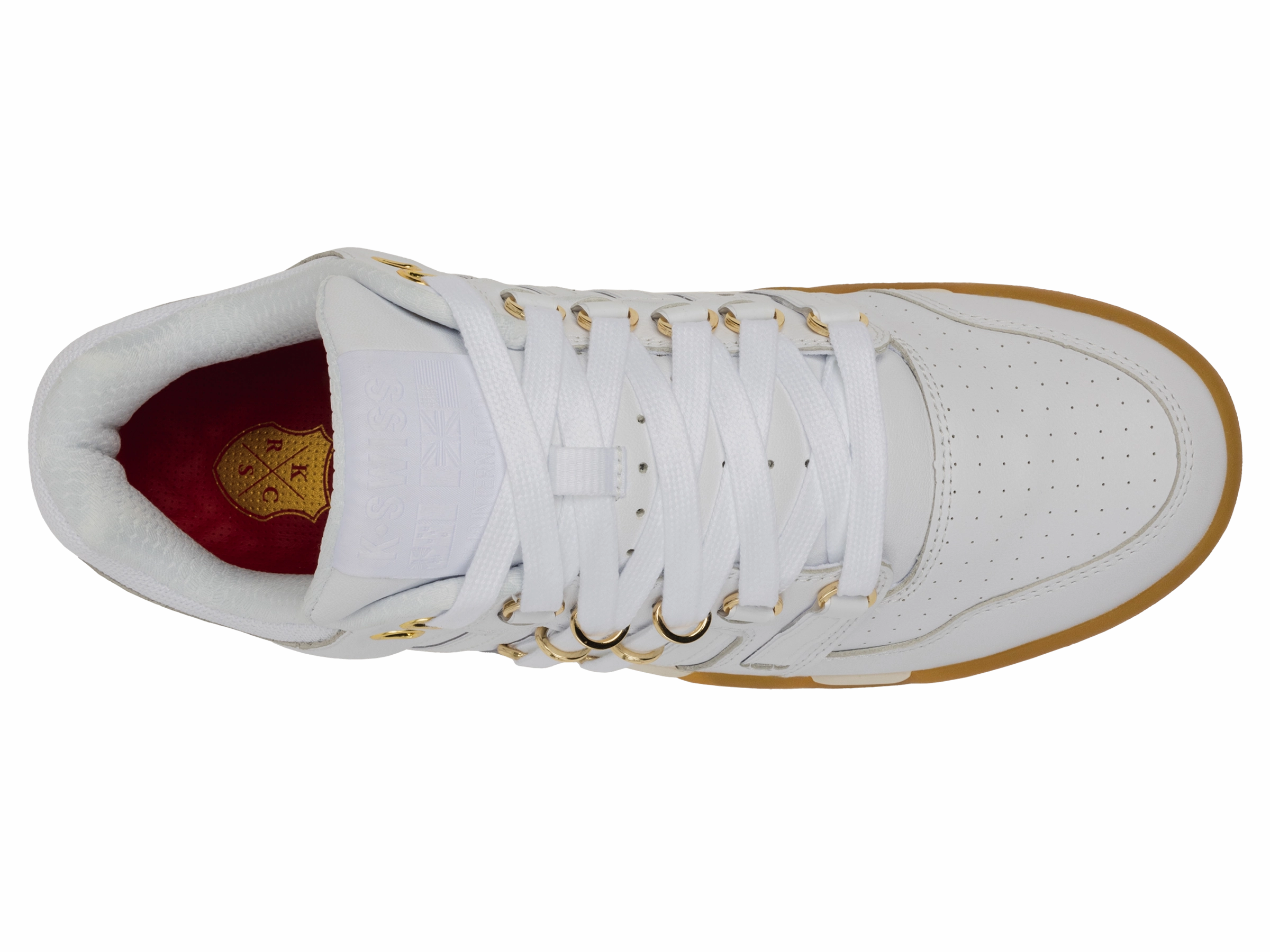 Lace Up Platform Boots K-Swiss "KSRC SI-18 International C" M - White / Gum / Gold