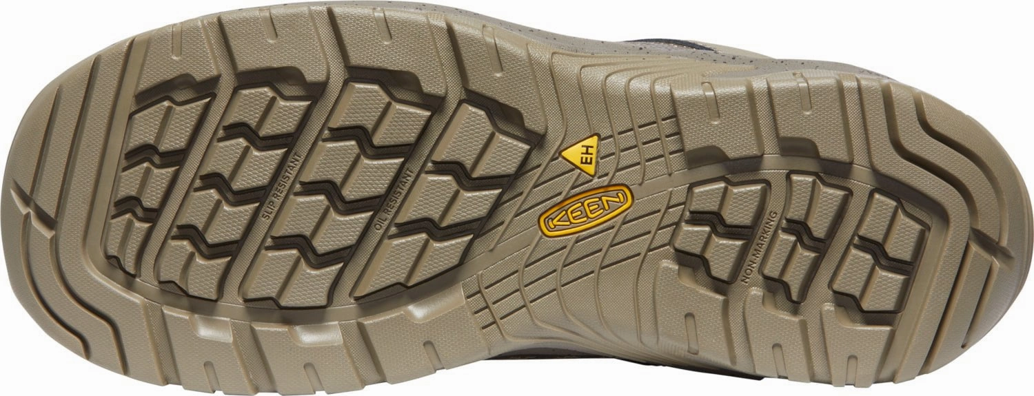 Keen Utility Mens Reno KBF WP Soft Toe Brindle/Morel Leather Work Shoes Waterproof Shoes Instagram