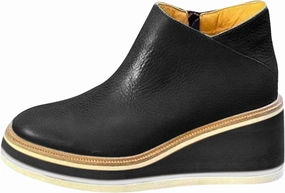 Women's Wedge Ankle Boots Fashion Side Zipper Wedge Leather Booties Basel Ankle Bootie Solid Chelsea Boots All-Match Shoes Short Boots With Small Heel