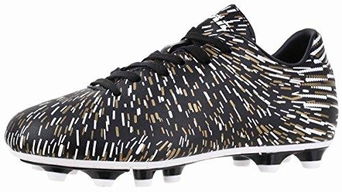 Soccer Cleats 2025 Kids Matrix Fg Black/Gold.White Size SoccerShoes Black/Gold/White 12.5 M Us Little Kid