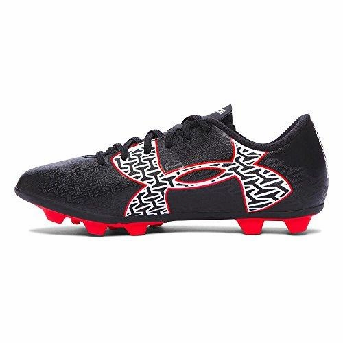Kids Ua B Cf Force 2.0 Hg Jr. Soccer Toddler/Little Kid/Big Kid Black/Rocket Red/White Sneaker 5 Big Kid M Stadio Soccer Cleats