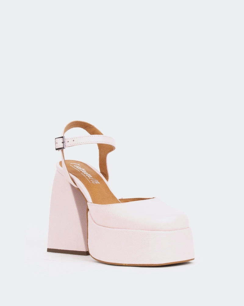 High Heels For Cocktail Dresses Kotter, Rose Leather/Cuir Rose