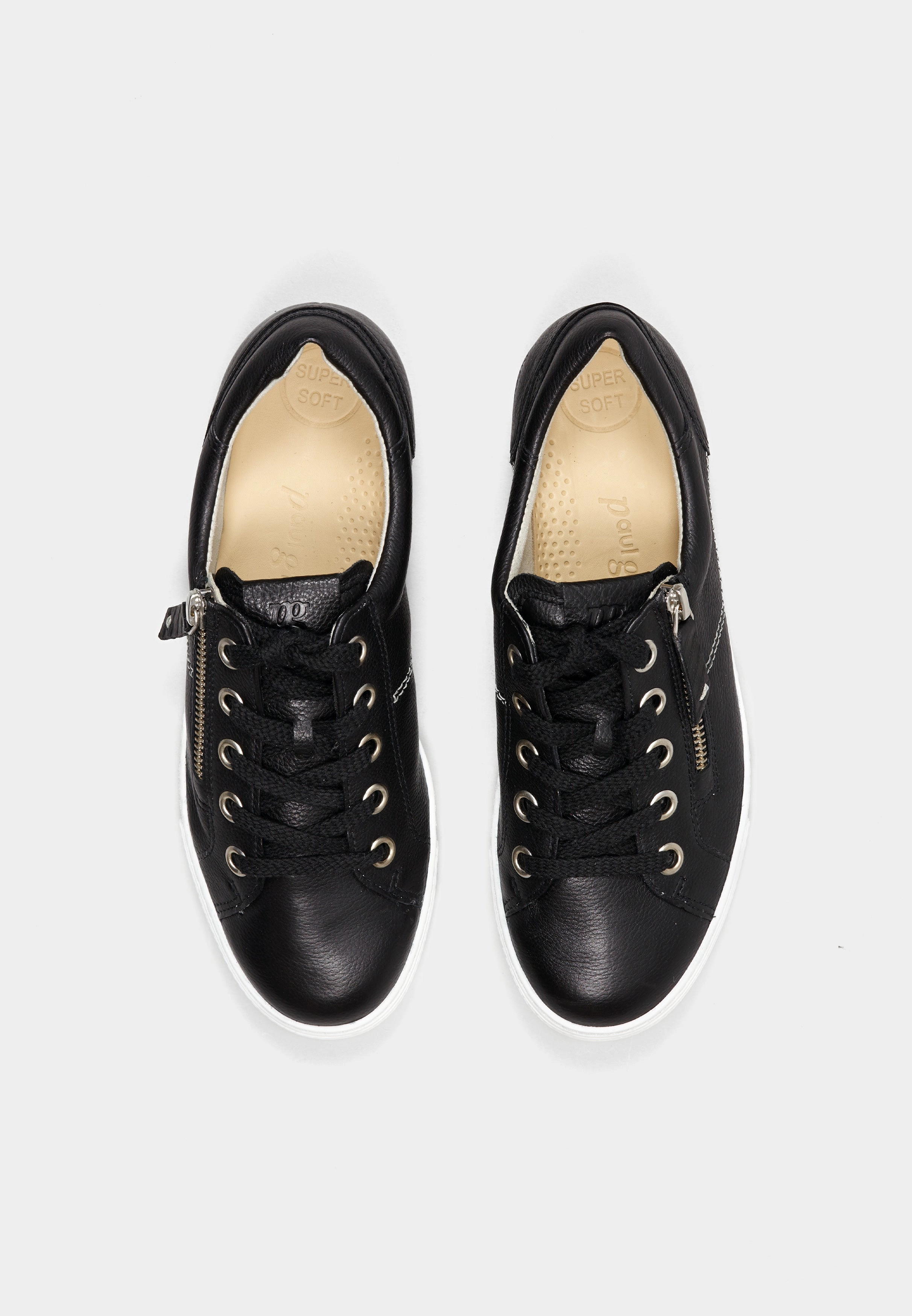 Oxfords With Tassels Lace Up Trainers 4940 Black Leather