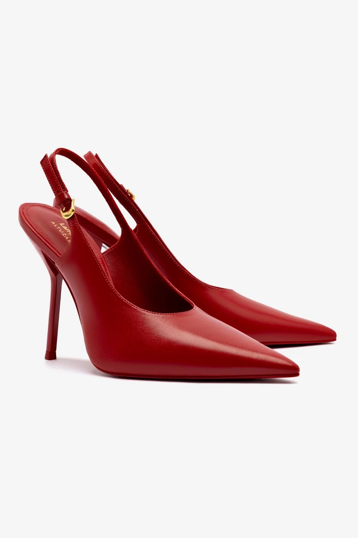 Larroud x Altuzarra Pump In Blood Red Leather Vector V Rock Climbing Shoe