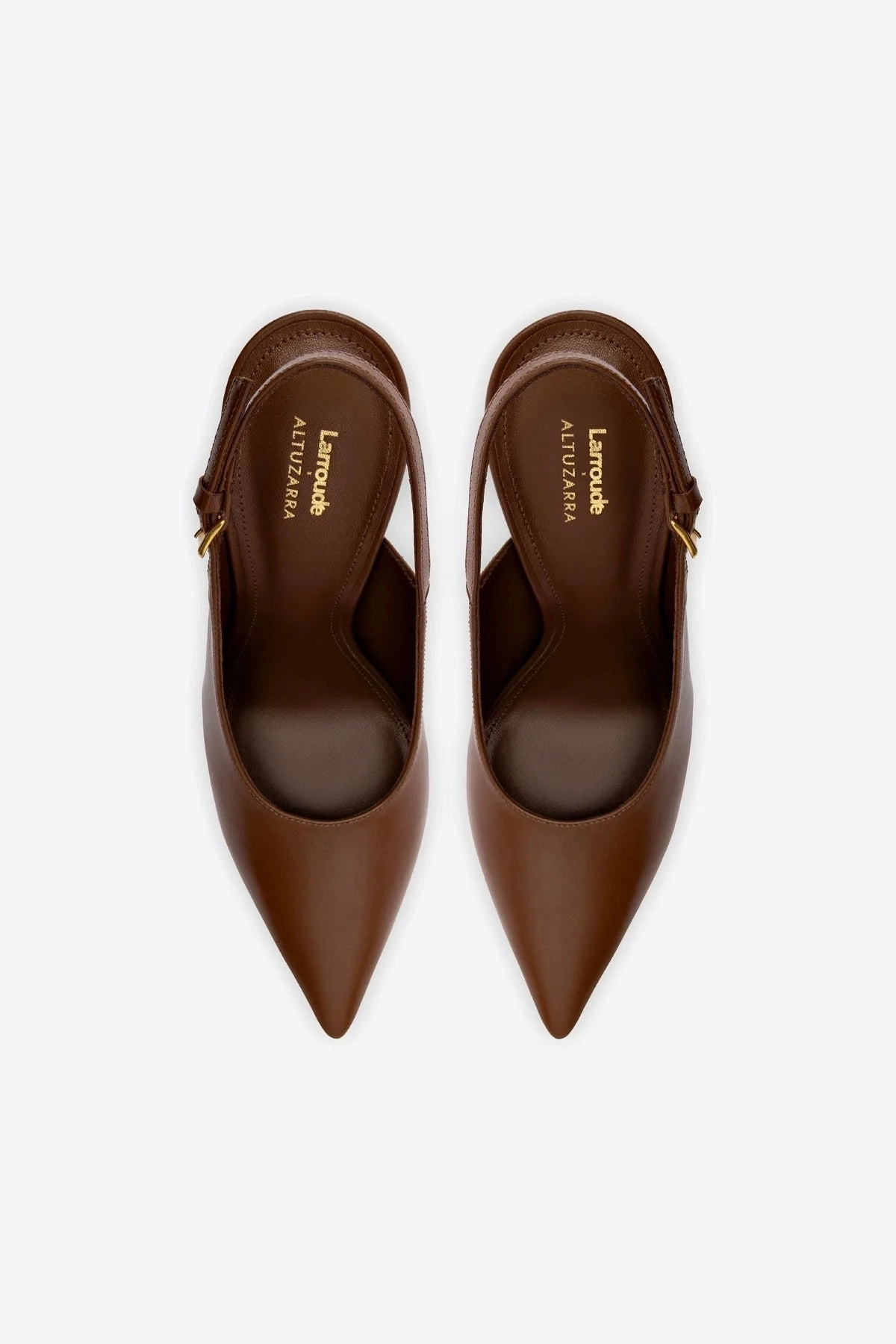 Larroud x Altuzarra Pump In Burnt Umber Leather Shadow Professional Badminton Shoes