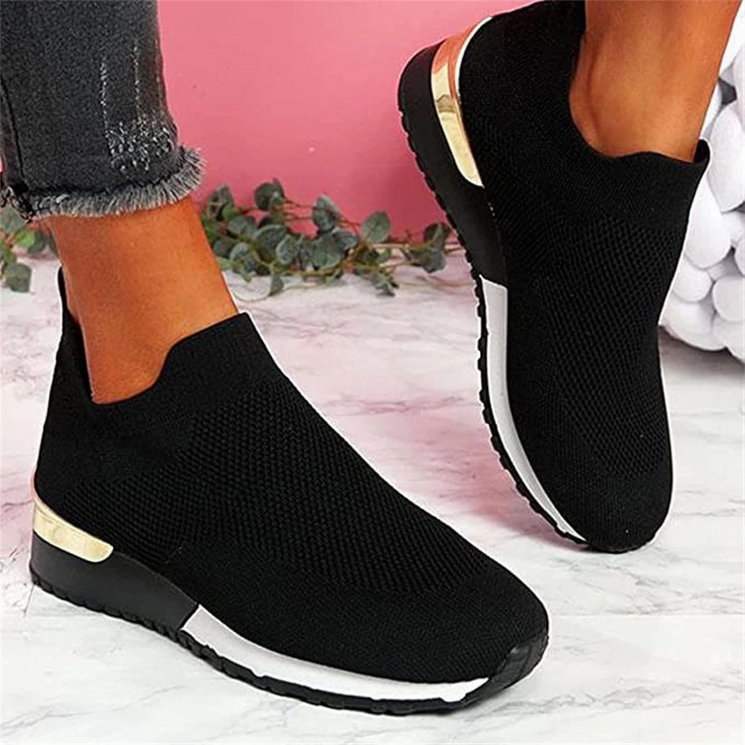 Sneakers Marant Lausiuoe Shoes For Women Sneakers Wide Width Walking Shoes Comfort Light Weight Mesh Non Slip Work Running Tennis Shoes