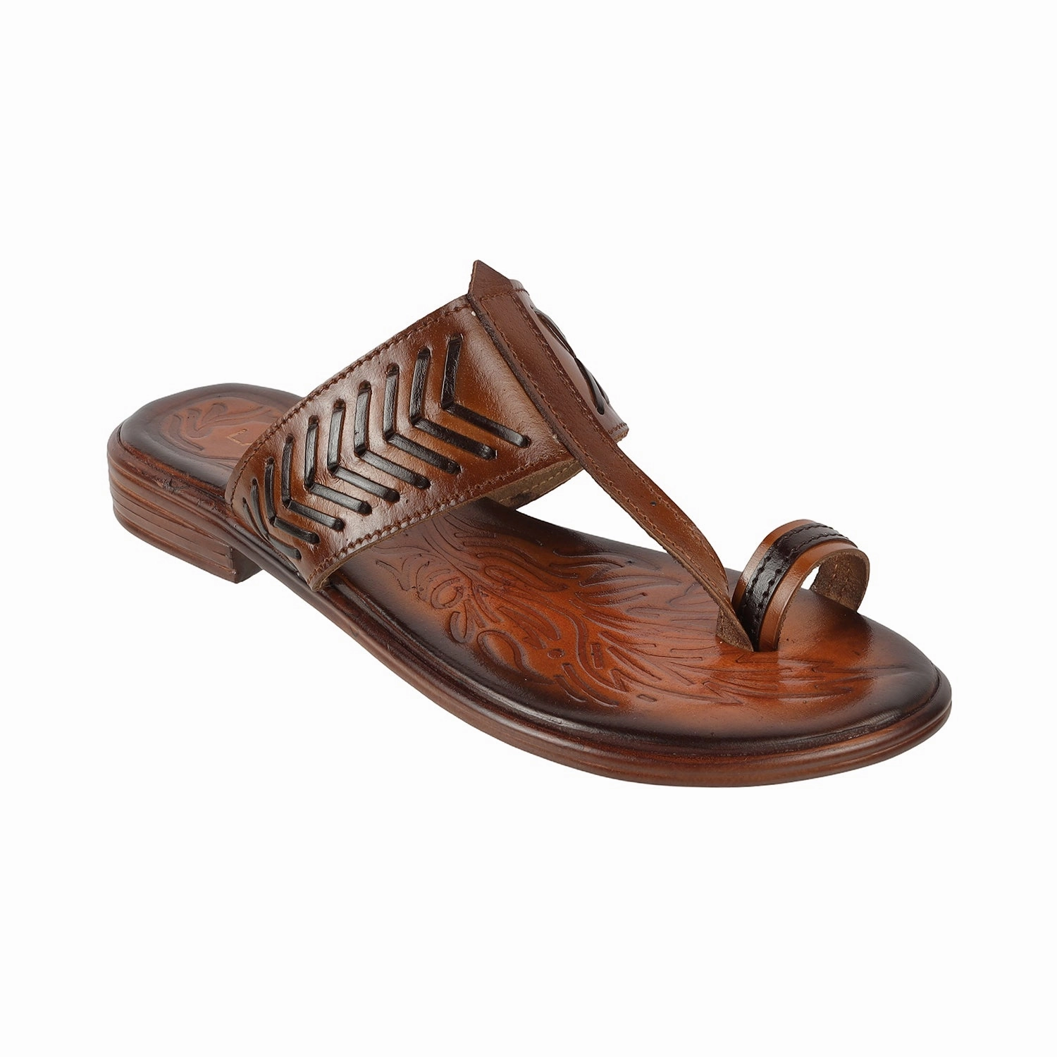 Slip On Snow Boots Waterproof Lazera Women's Traditional Tan Kolhapuri Flats (1542)