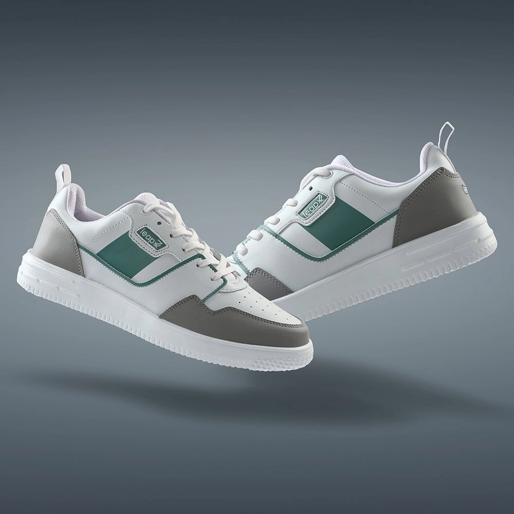 Leap7x Casual White Sneakers For Mens SNOOKIS-2 By Liberty Bobby Sneakers