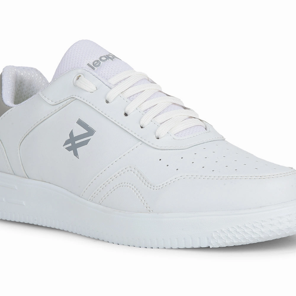 Leap7x Casual White Sneakers For Mens SNOOKIS-E By Liberty Lace-up Oxford Shoes