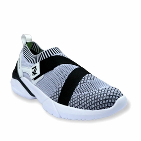 Leap7x Non Lacing White Casual Slip-on Shoes For Men BRISK-03E By Liberty Volleyball Shoes Avoli