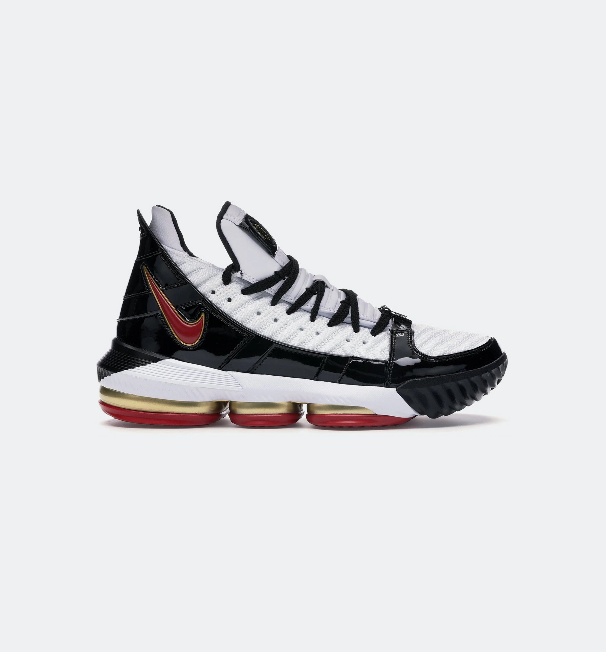 High-top Basketball Shoes Lebron 16 Remix Mens Shoe - White/Black/Red
