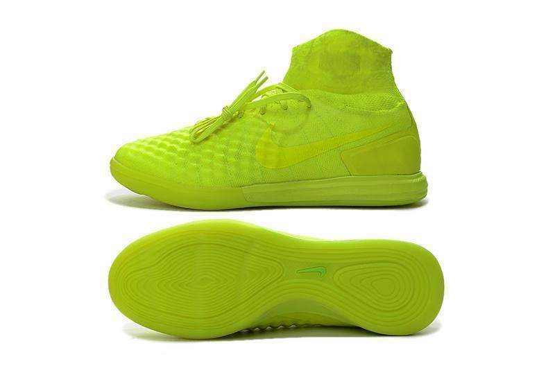 Nike MagistaX Proximo II IC Soccer Shoes Volt BarelyVolt ElectricGreen Nike Automatic Lacing Shoes