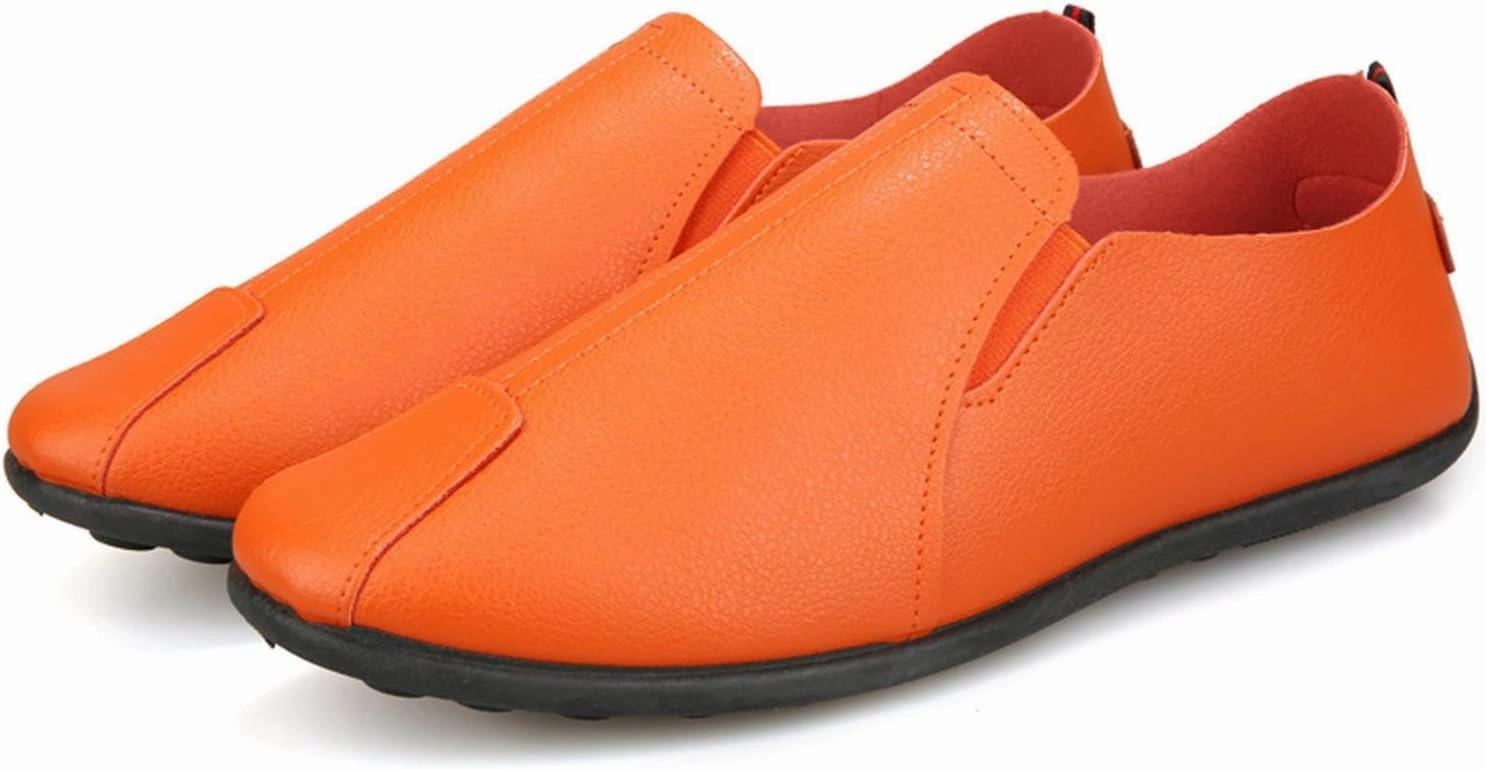 Spring Court Sneakers Leisure Men's Four Seasons Non Slip Flat Round Toe Breathable Slip On Lazy Leisure Casual Dress Shoes for Men Size 8 Mesh