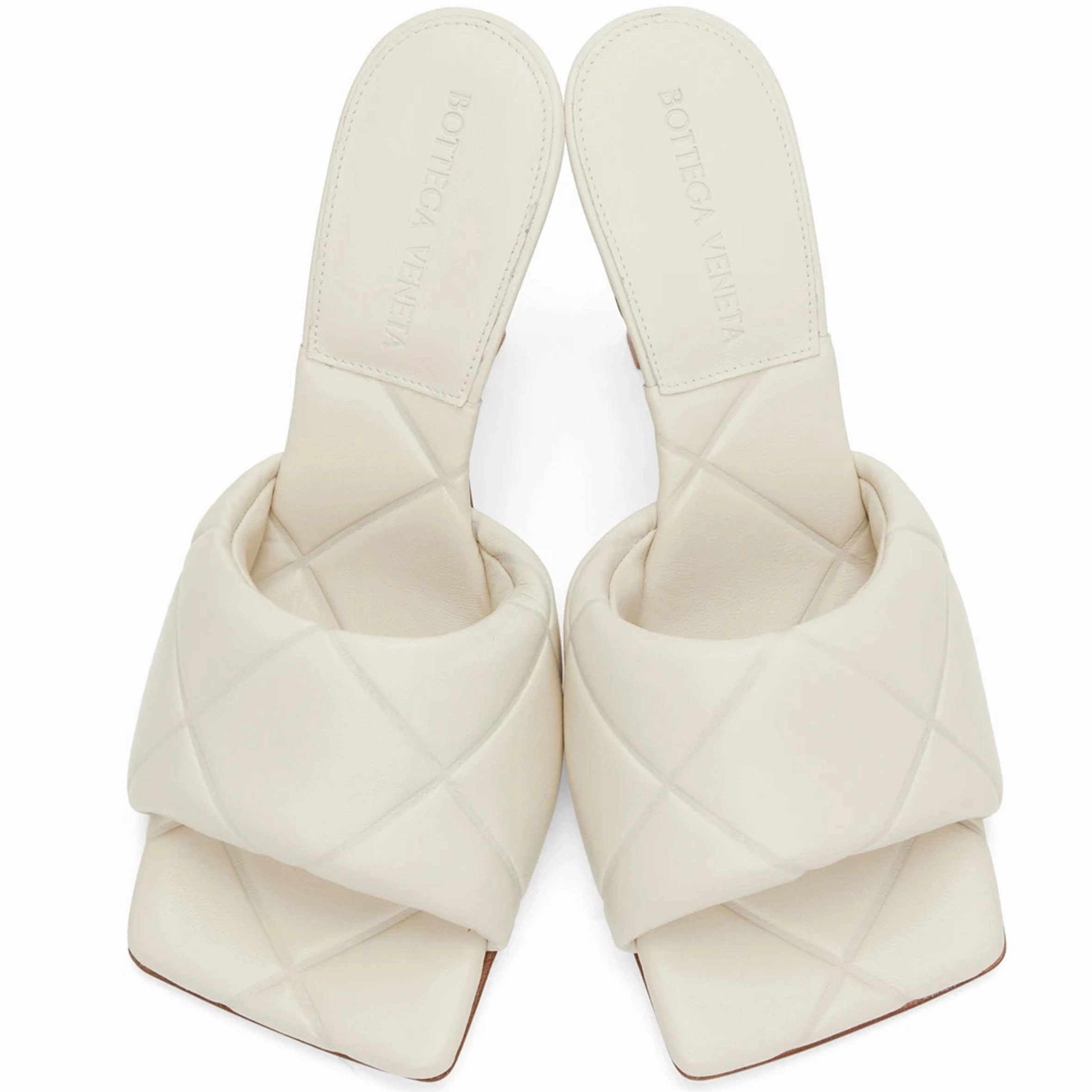 Lingerie High Heels Lido Quilted Mule 90, Wax