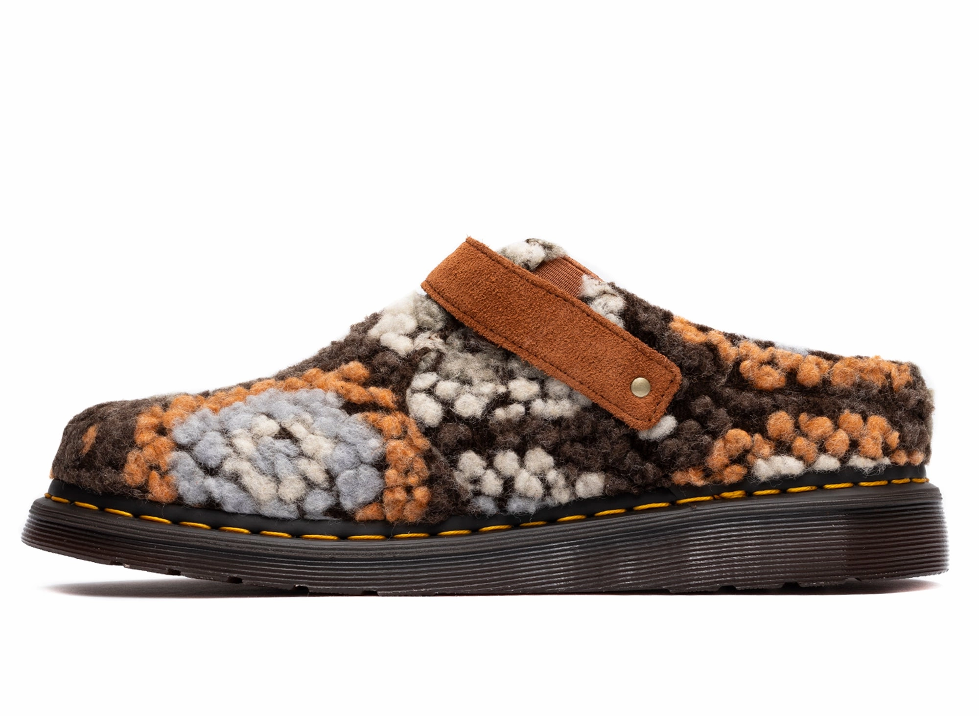 La Sportiva Used Climbing Shoes Dr. Martens Isham Crochet Wool Suede Mules in Tan