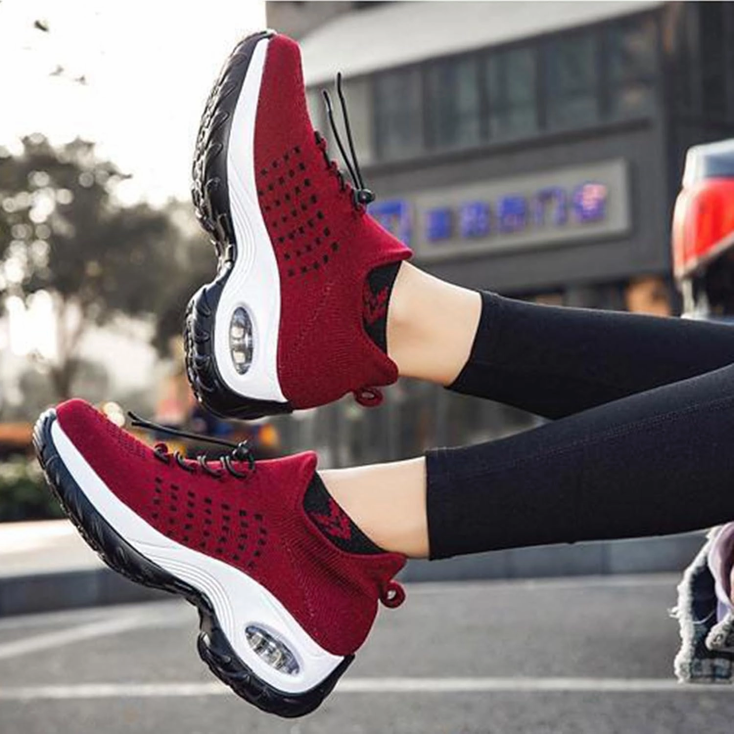 Sneakers B30 Comfort Wear Orthowear Shoes for Women, Fashion Comfortwear Ortho Shoes for Women Plantar Fasciitis Comfortable Air Cushion Ortho Breathable Stretch Cushion