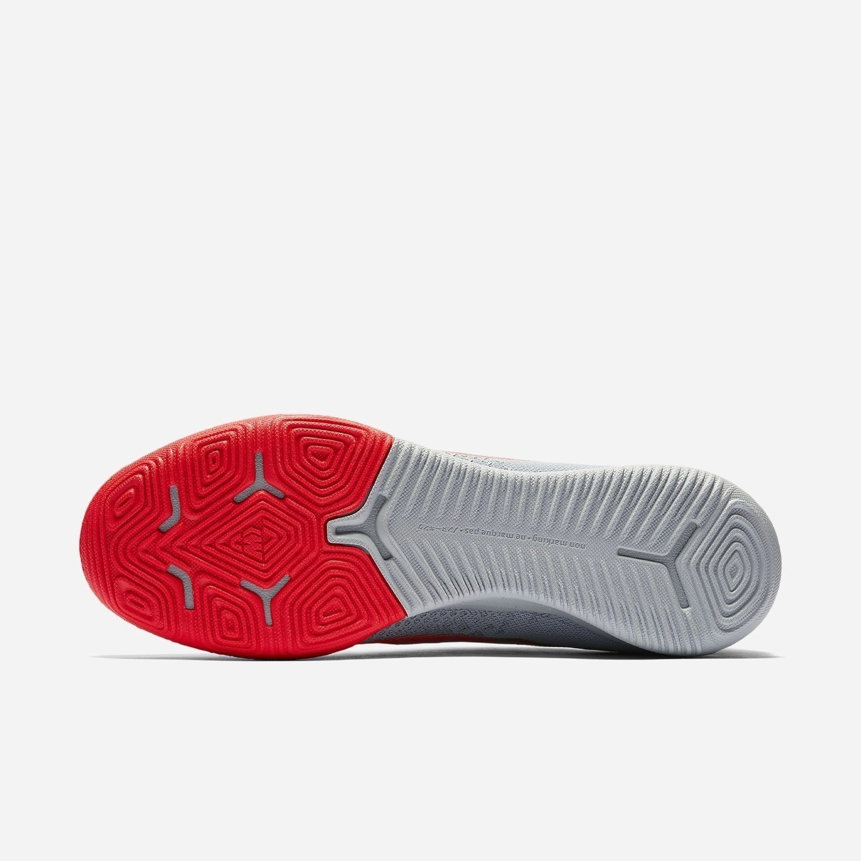 Usa Shoes Nike Men's MercurialX Vapor XII Pro IN Soccer Shoes - Crimson/Grey/Silver