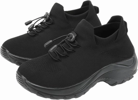 Best Running Sneakers For Wide Feet Womens Walking Shoes Sneakers with Arch Support Orthopedic Comfortable Slip On Trainers for Plantar Fasciitis Air Cushion Breathable Lightweight Ladies Athletic Shoe Thick Bottom