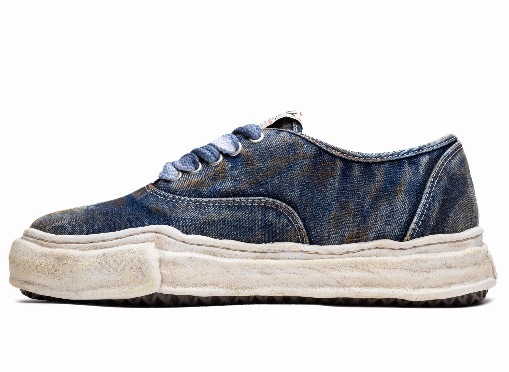 Maison Mihara Yasuhiro Denim Baker Low in Blue Prada Derby Lace-up Shoes