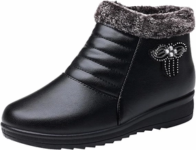 Spike Boots Womens Heeled Boots Outdoor Ski Boots Thickening Boots Size 8 Women