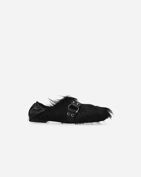 Cream Loafers Loafer M6823A Furry Nappa Nero