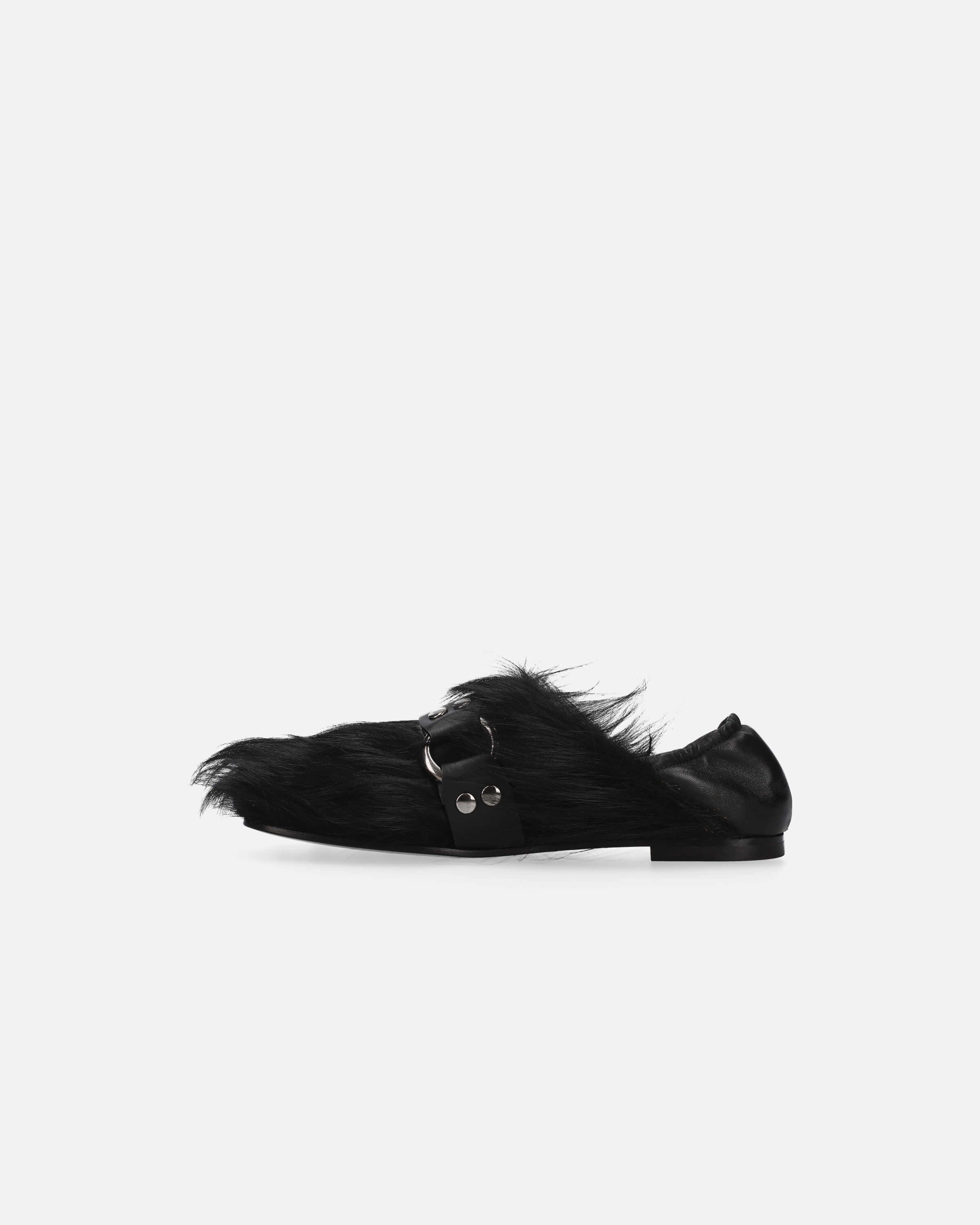 Loafers Types Loafer M6823A Furry Nappa Nero