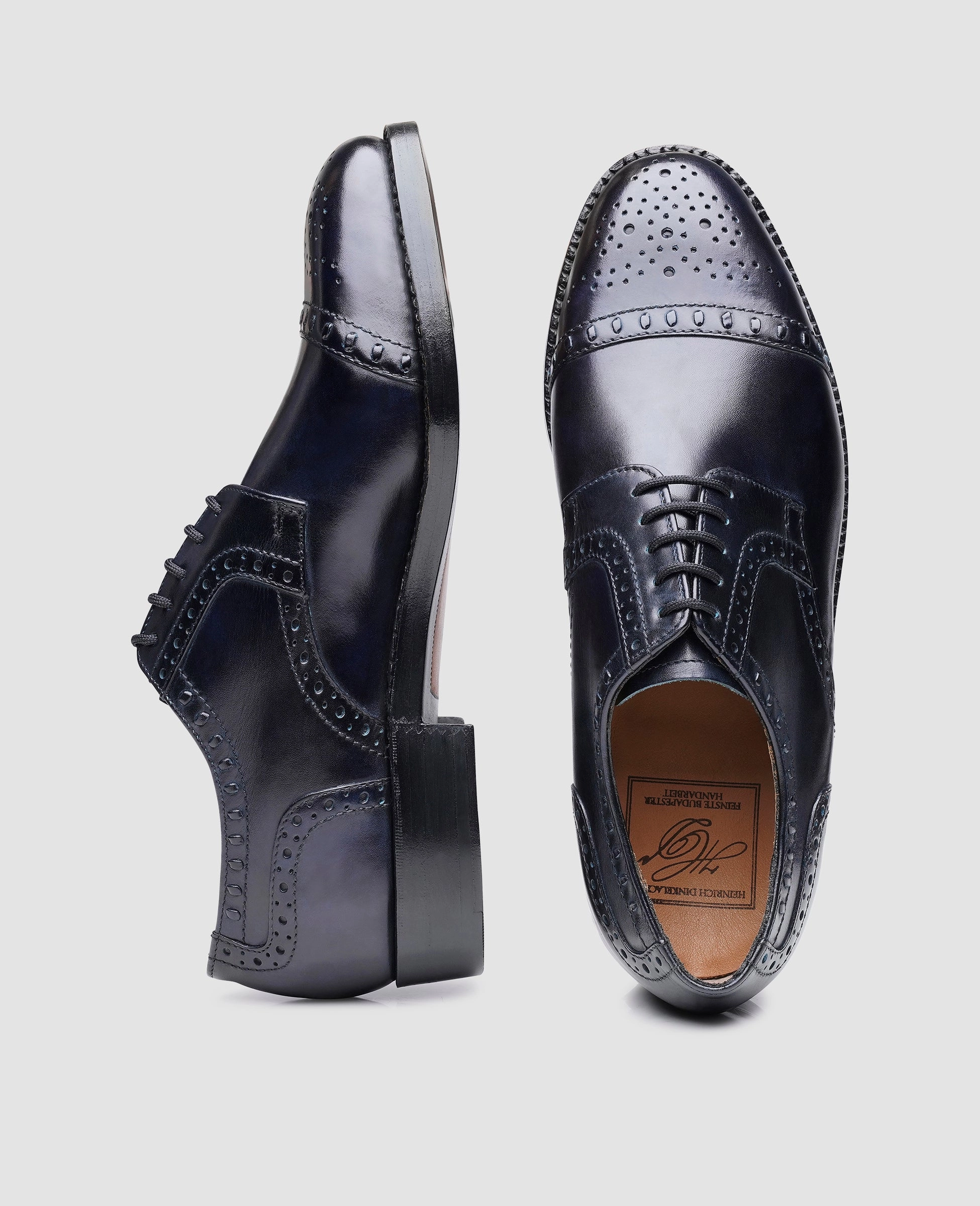 Zara Lace Up Shoes London Half-Brogue TC - Midnight