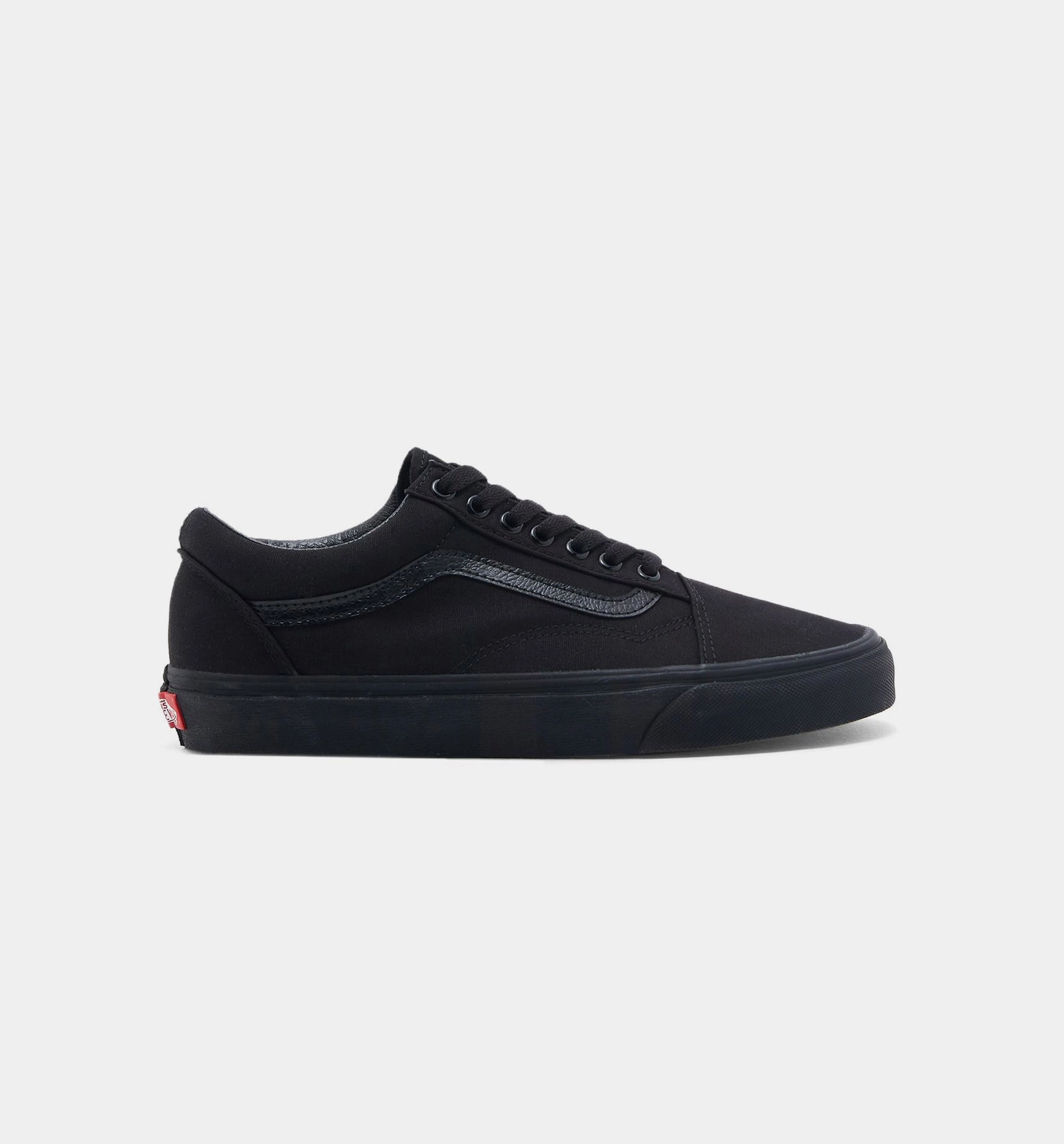 Canvas Old Skool Mens Lifestyle Shoe - Black/Black Clean Skate Shoes