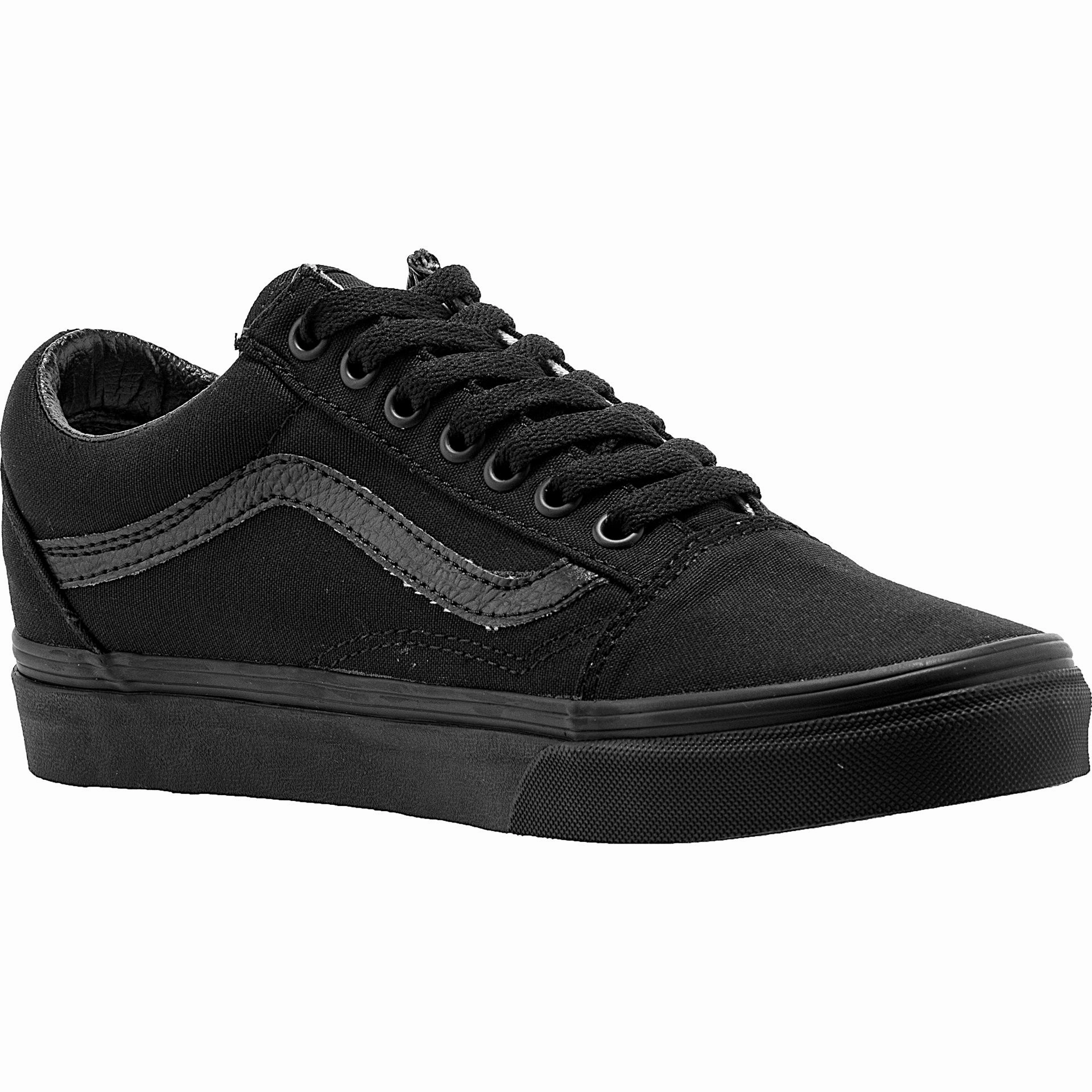 Canvas Old Skool Mens Lifestyle Shoe - Black/Black Kid Skate