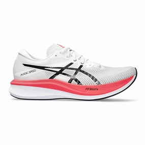 Asics Shoes Badminton Men's Asics Magic Speed 3, White/Black, 8 D Medium