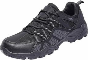 Lightweight Waterproof Hiking Boots Men Sports Shoes Fashionable New Pattern Simple Solid Outdoor Mountaineering Shoes Sneaker Slippers for Men Size 13 Men's SPO