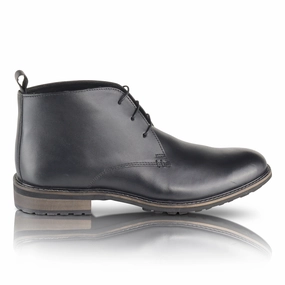 Ludgate Leather Chukka Boots - Black Agsu Jump Boots