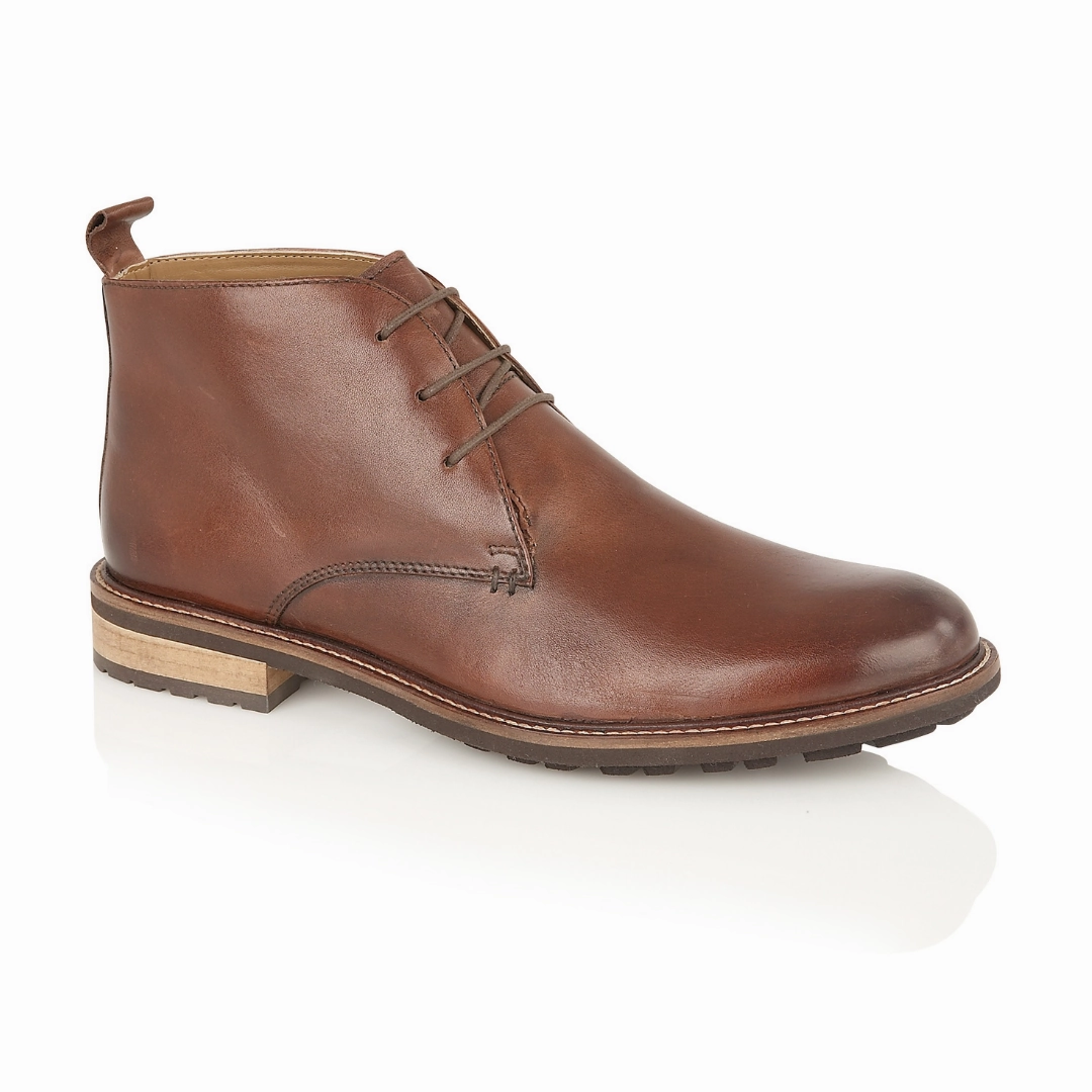 Inexpensive Snow Boots Ludgate Leather Chukka Boots - Brown