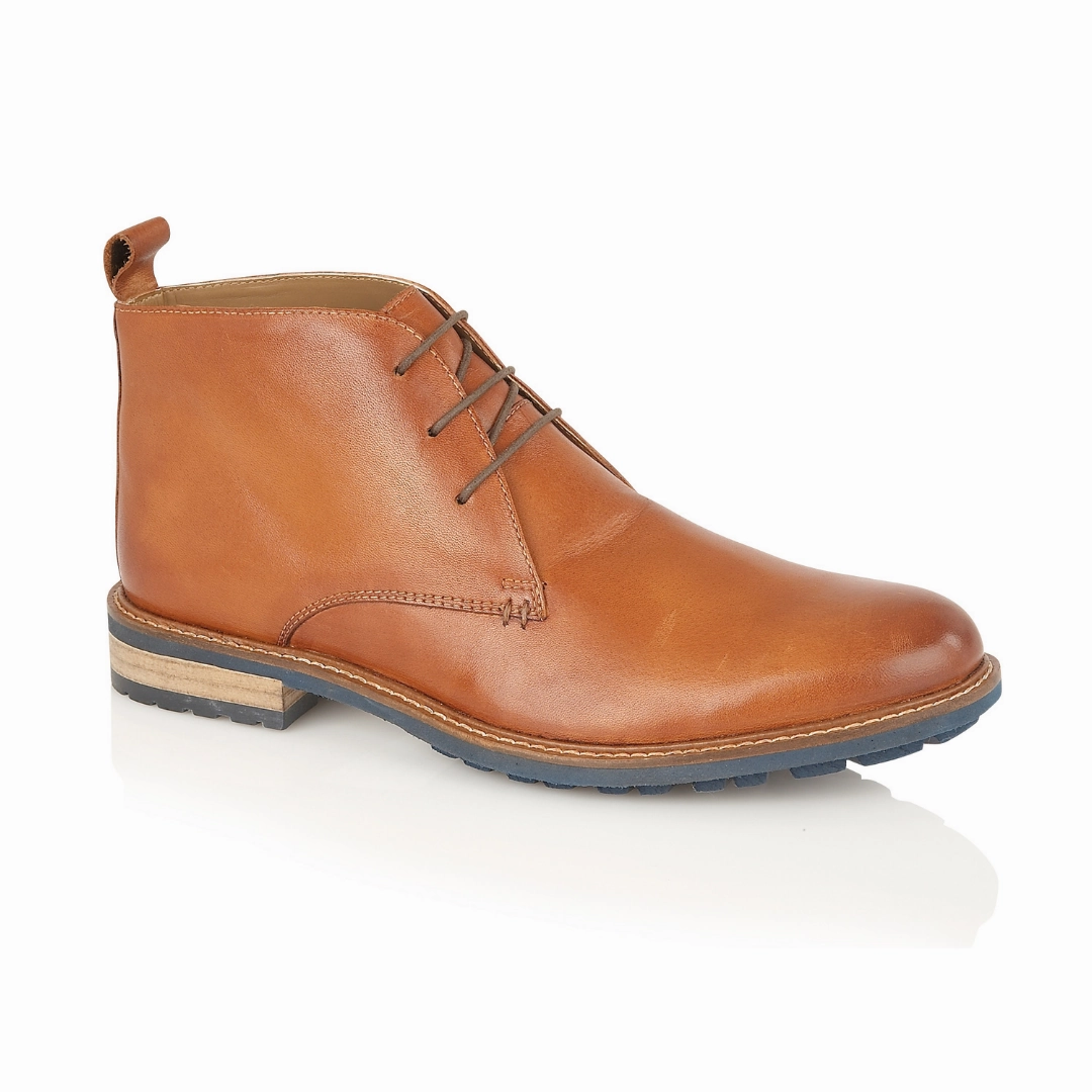 Casual Dress Boots Ludgate Leather Chukka Boots - Tan