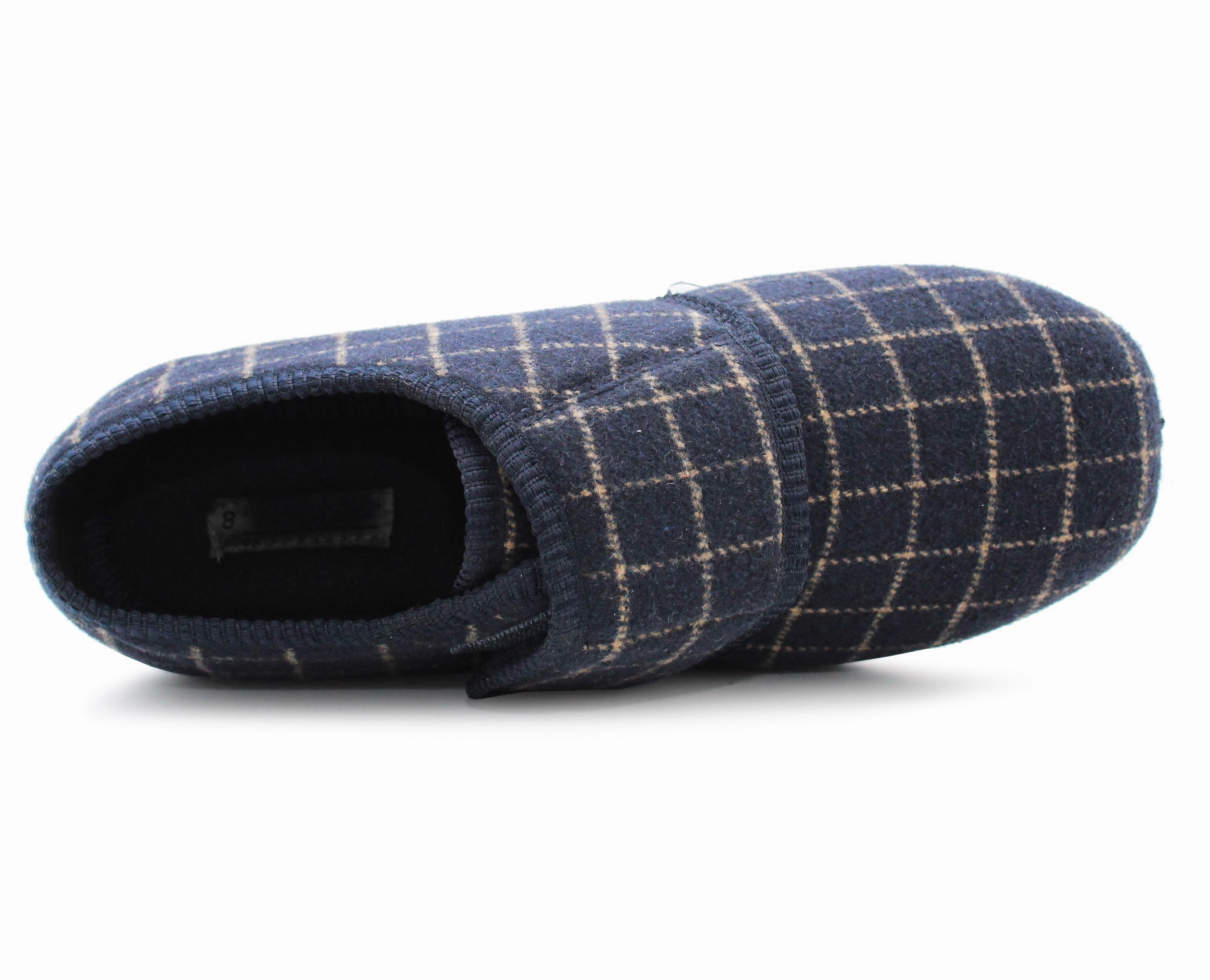 Mens Extra Wide Fitting EEE Slippers Memory Foam Touch Fasten Easy Wear Diabetic Orthopaedic Check Bedroom House Shoes Care Bear Slippers