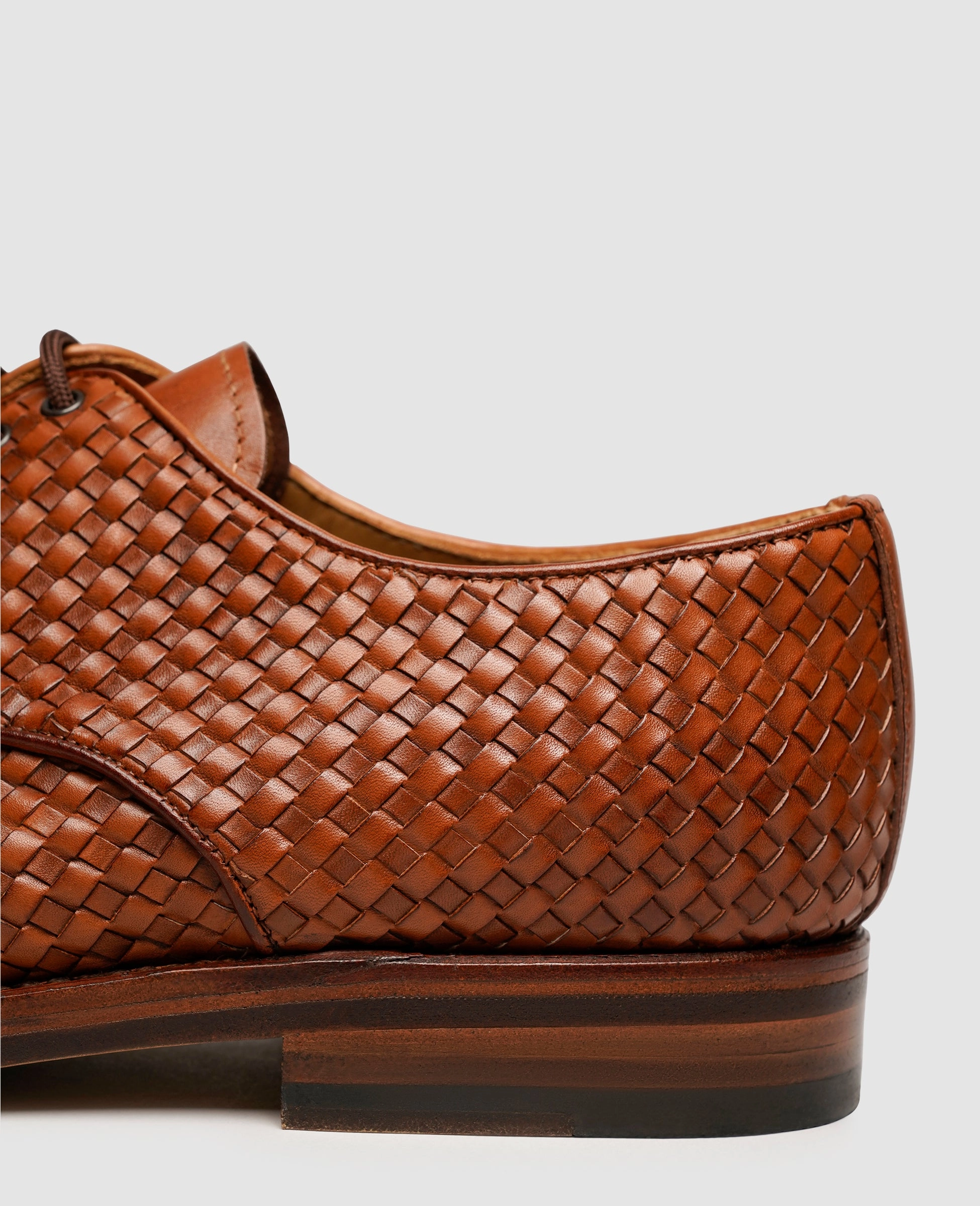 Green Lace Up Shoes Luzern Plain AC - Nut