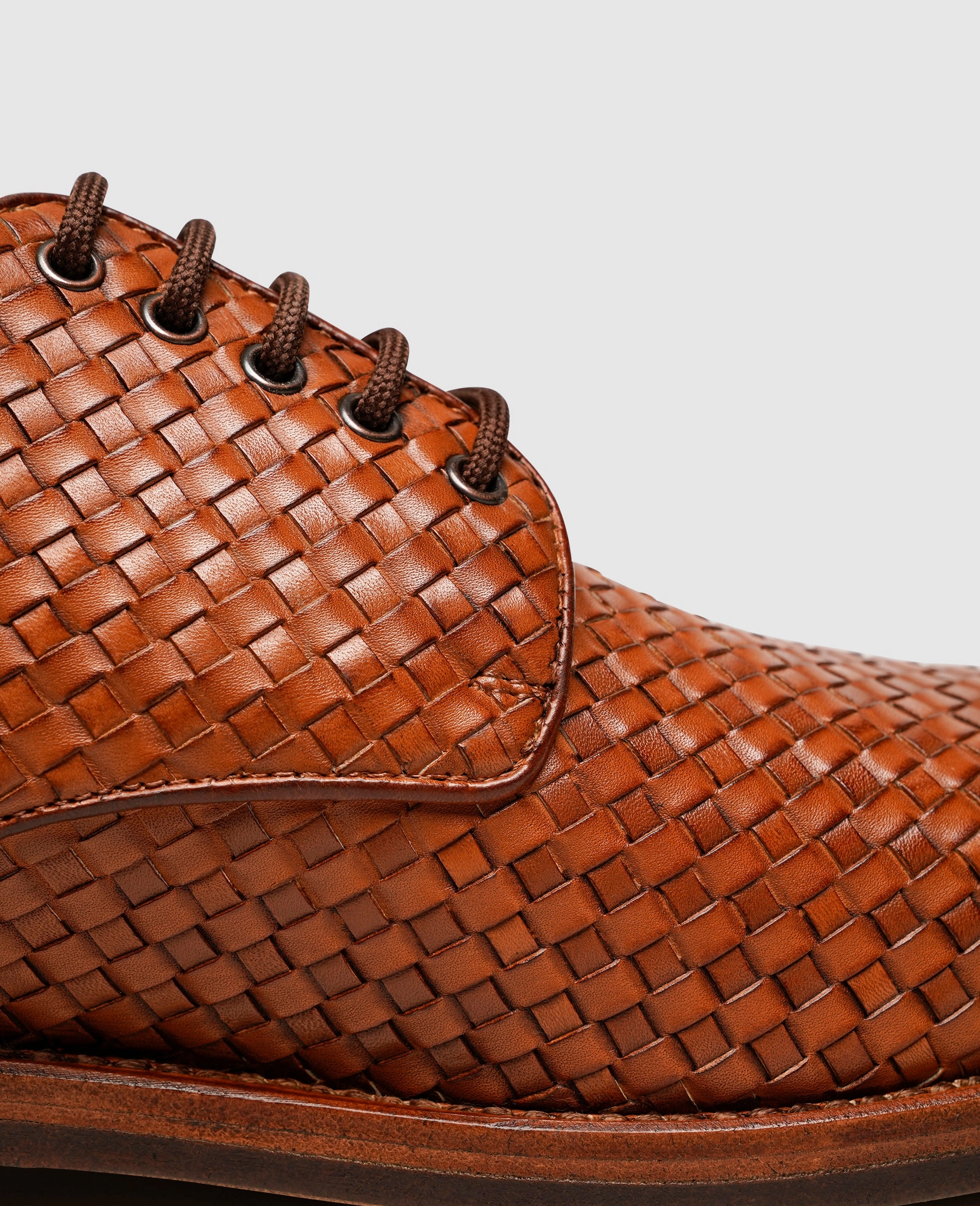 Tuxedo Derby Shoes Luzern Plain AC - Nut