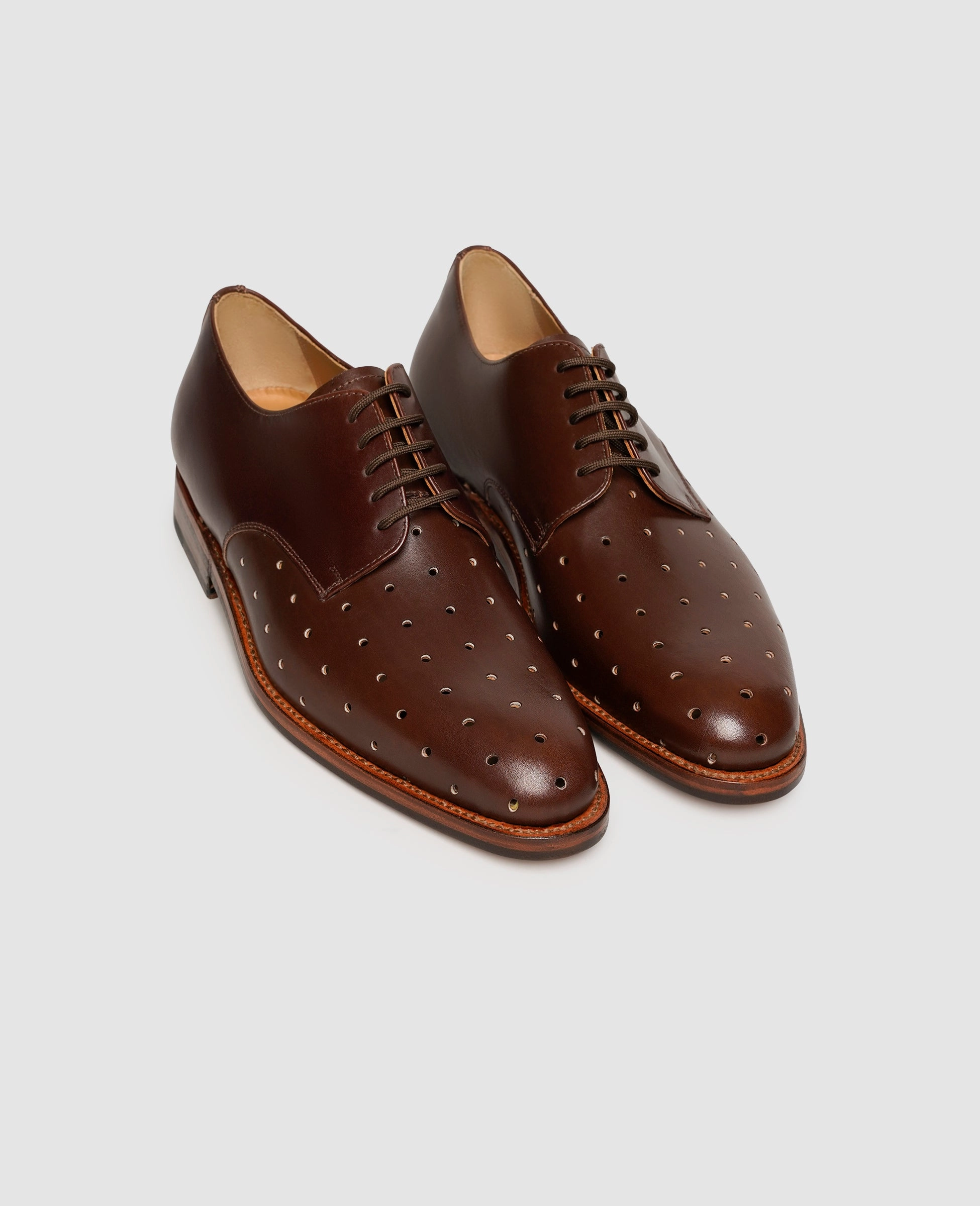 Luzern Plain TC - Whiskey Self Lace Up Shoes