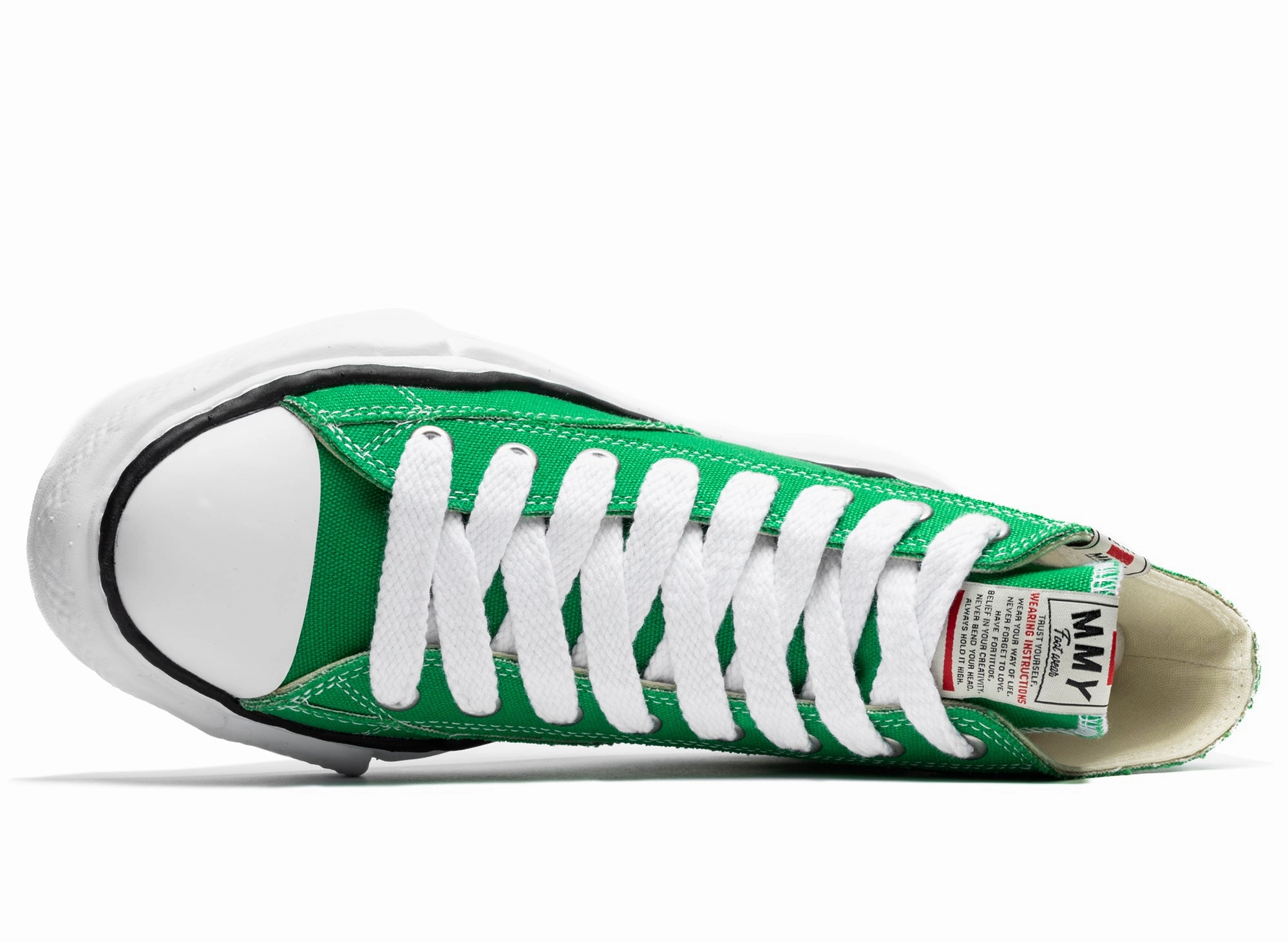 Maison Mihara Yasuhiro High Top Lace Up Sneaker in Green High Heels Price