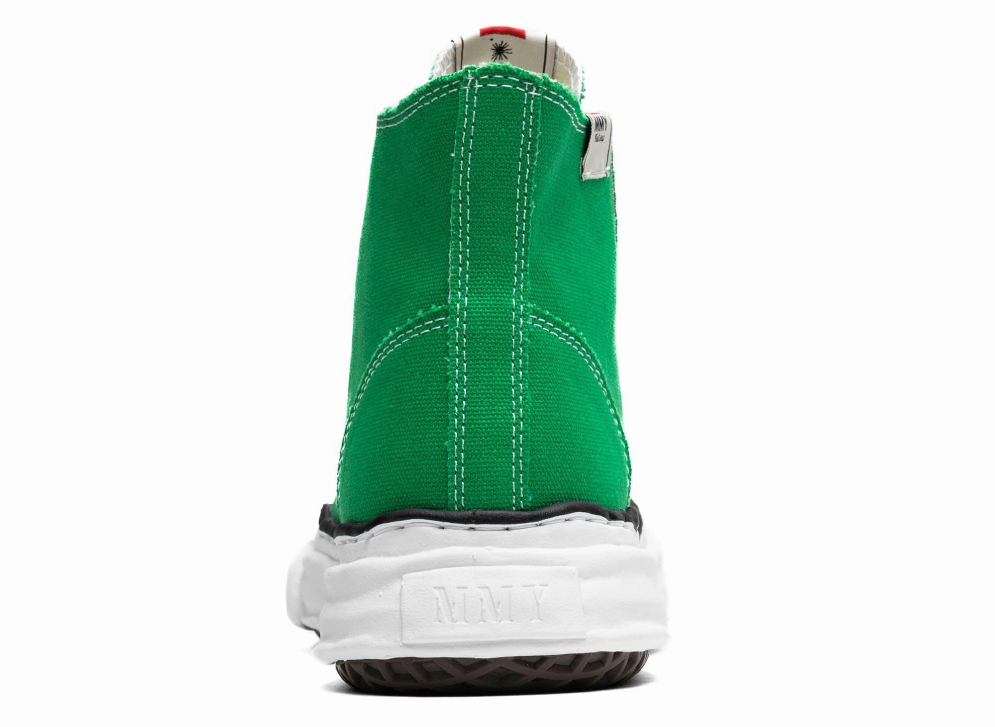 10 Heels Maison Mihara Yasuhiro High Top Lace Up Sneaker in Green